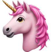 Pink unicorn sticker