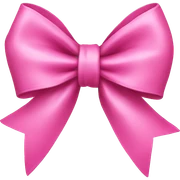 pink bow sticker