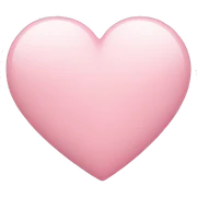 Light pink heart sticker