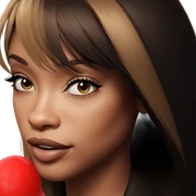 realistic portrait of girl sticker