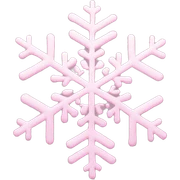 pastel pink snowflake  sticker
