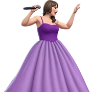 purple dress singing solo sticker