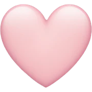 light pink heart sticker