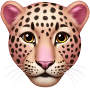 Léopard pink  sticker