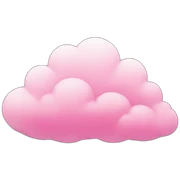 pink clouds sticker