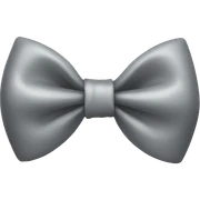 Gray bow  sticker