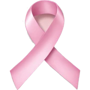 Light pink ribbon sticker