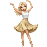 female kpop dancer is dancing sticker