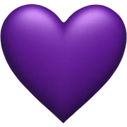 Dark purple heart sticker
