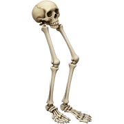 A very scary leg sticker