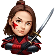 Fierce Samurai sticker