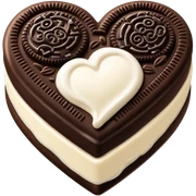 oreo heart sticker