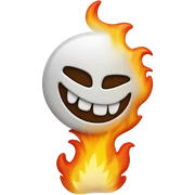 Un squelettes en feu  sticker