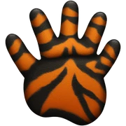 Tiger paw sticker