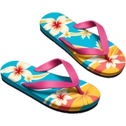 Hawaiian beach slippers sticker