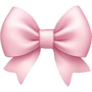 Light pink bow  sticker