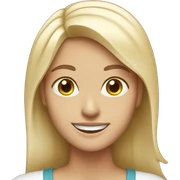 white woman smiling sticker