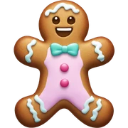 Pastel gingerbread man sticker