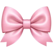 Light pink bow sticker