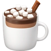 Hot chocolate with marshmallows  sticker