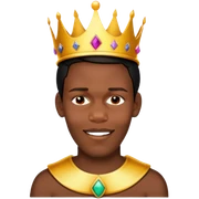 Wearing a crown sticker