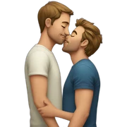 man kiss man sticker