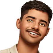 portrait of a young man sticker