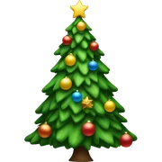 Christmas tree sticker