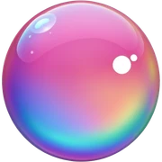 Pink bubble sticker