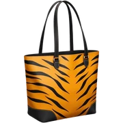 Tiger skin tote bag sticker