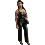 stylish girl with black hair sticker
