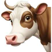 Cow with baby cow sticker