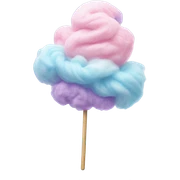 cotton candy sticker