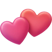 Love hearts sticker