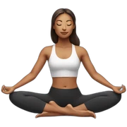 yoga woman sticker