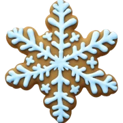 Snowflake cookie sticker