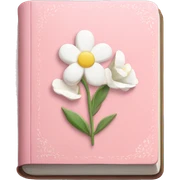 Soft pink bible with white flowers  sticker