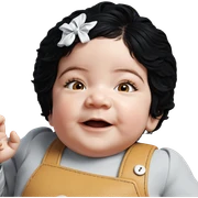 realistic portrait of girl sticker