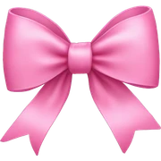 Pink bow sticker