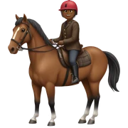 Horse with rider sticker
