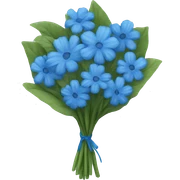 blue Bouquet  sticker