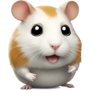 Hamster robot sticker
