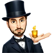 Detective with a tophat sticker