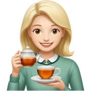 Tea time fikka sticker