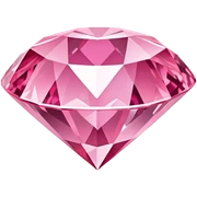 Pink diamond sticker