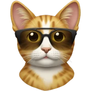 Cat with sunglasses sticker