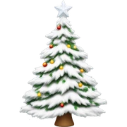 A white Christmas tree  sticker