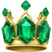 crown emerald color   sticker