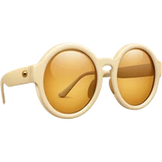 Cream sunglasses sticker