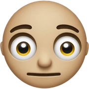 regular emoji with no mouth and eye twitch sticker